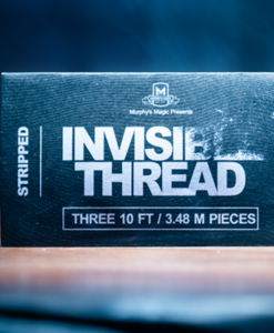 Invisible Thread Stripped 3/10 (3 pieces 10 feet each) by Murphys Magic Supplies - Trick