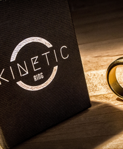 Kinetic PK Ring (Gold) Beveled size 9 by Jim Trainer - Trick