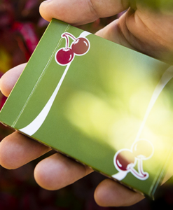 Cherry Casino (Sahara Green) Playing Cards by Pure Imagination Projects