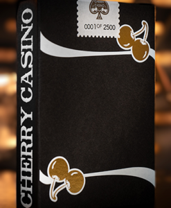 Limited Edition Cherry Casino (Monte Carlo Black and Gold) Numbered Seals Playing Cards by Pure Imagination Projects