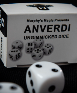 NON GIMMICKED DICE 6 PACK/WHITE by Tony Anverdi - Trick