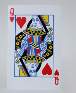 Bicycle Jumbo Queen of Hearts 2 of Club