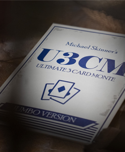 Michael Skinner's Ultimate Bicycle Jumbo 3 Card Monte (Blue) by Murphy's Magic - Trick
