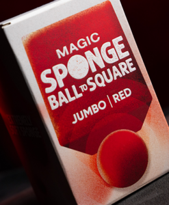 Magic Sponge Ball to Square JUMBO RED by Murphy's Magic