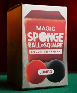 Magic Color Changing Sponge Ball to Square JUMBO 2.5" by Murphy's Magic