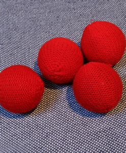 Crochet Balls (Red 1.75 inch) by Mr. Magic - Trick