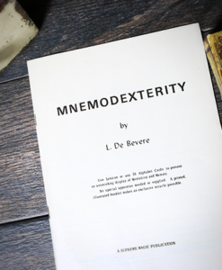 Mnemodexterity by L. De Bevere - Book