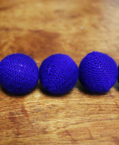 Crochet 5 Ball combo Set (1"/Blue) by Mr. Magic - Trick