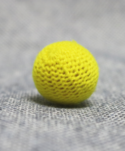 Crochet Ball .75 inch Single (Yellow) by Mr. Magic - Trick