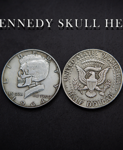 KENNEDY SKULL HEAD COIN by Men Zi  Magic