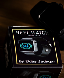 REEL WATCH Titanium Black with black band smart watch (KEVLAR) by Uday Jadugar - Trick