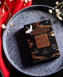 Oriental Memory Black playing Cards