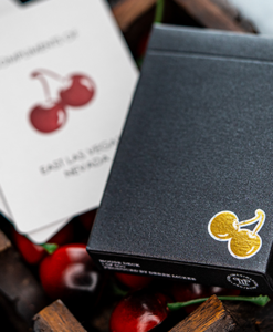 Cherry Casino House Deck (Monte Carlo Black and Gold) Playing Cards by Pure Imagination Projects