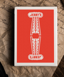 Jerry's Nugget (Atomic Red) Marked Monotone Playing Cards