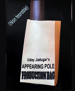 APPEARING POLE BAG BROWN (Gimmicked / No Tear) by Uday Jadugar - Trick