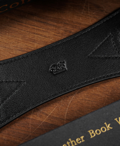 Leather Book Weight (Black) by TCC Presents