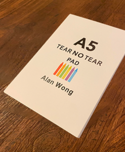 No Tear Pad (Medium, 6"x8", Tear/No Tear Alternating) by Alan Wong - Trick