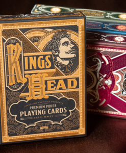 King's Head (Black and Gold Foil) Playing Cards  by Joker and the Thief