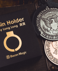 L Holder (Double Jumbo Coins 2.7"-3.2") by Long Long & Bacon Magic