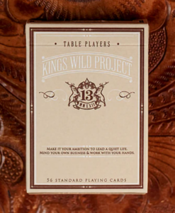 Limited No.13 Table Players Vol.13 Playing Cards by Kings Wild Project