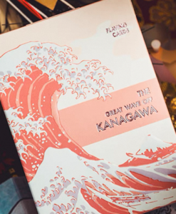 The Great Wave off Kanagawa V3 (Autumn Maple / Peachy Pink) Playing Cards