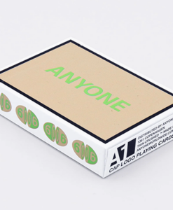 Beige/Green Cap Logo ANYONE Playing Cards
