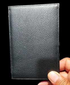 Mini Bombshell Wallet (Black Pebble) by CAHYO