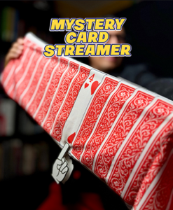 Mystery Card Streamer (Red 4 of Hearts) by PlayTime Magic DEFMA