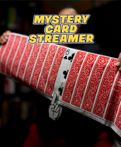 Mystery Card Streamer (Red 6 of Clubs) by PlayTime Magic DEFMA