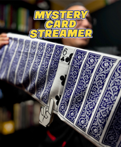 Mystery Card Streamer (Blue 6 of Clubs) by PlayTime Magic DEFMA